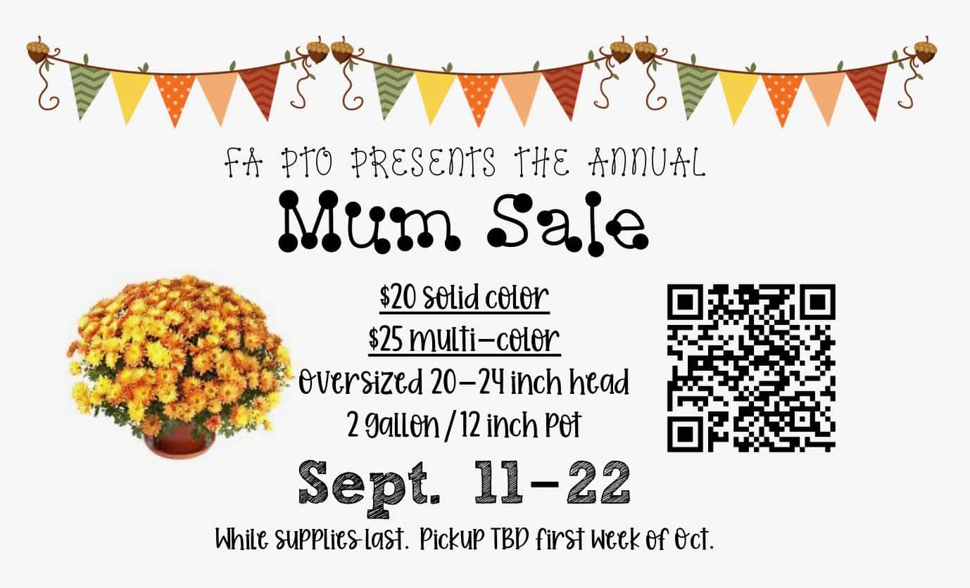 Annual Mum Sale Fayette Academy