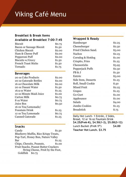 Viking-Café-Menu